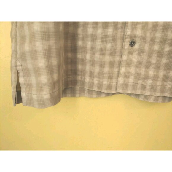 Nice COLUMBIA XCO Mens Plaid Short Sleeve Button Khaki Tan Cotton Shirt Sz L - Picture 4 of 11